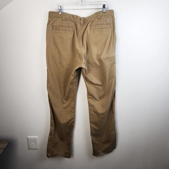 Carhartt Khaki Relaxed Fit‎ Pants Size 38 x 34 - Picture 5 of 6